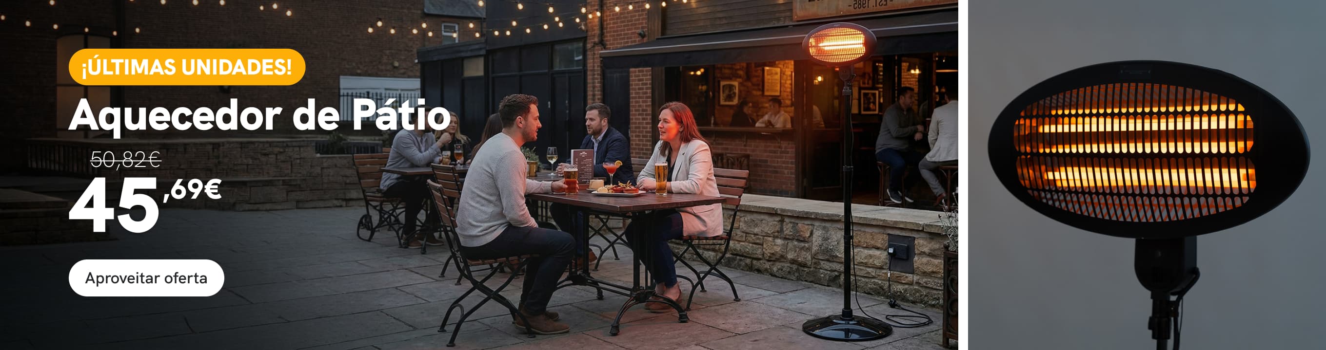 Oferta Aquecedor de P&aacute;tio